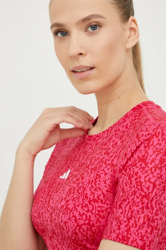 ružová Tréningové tričko adidas Performance Techfit