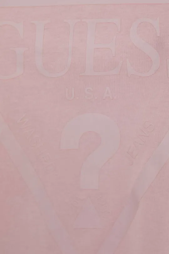 różowy Guess t-shirt bawełniany ADELE