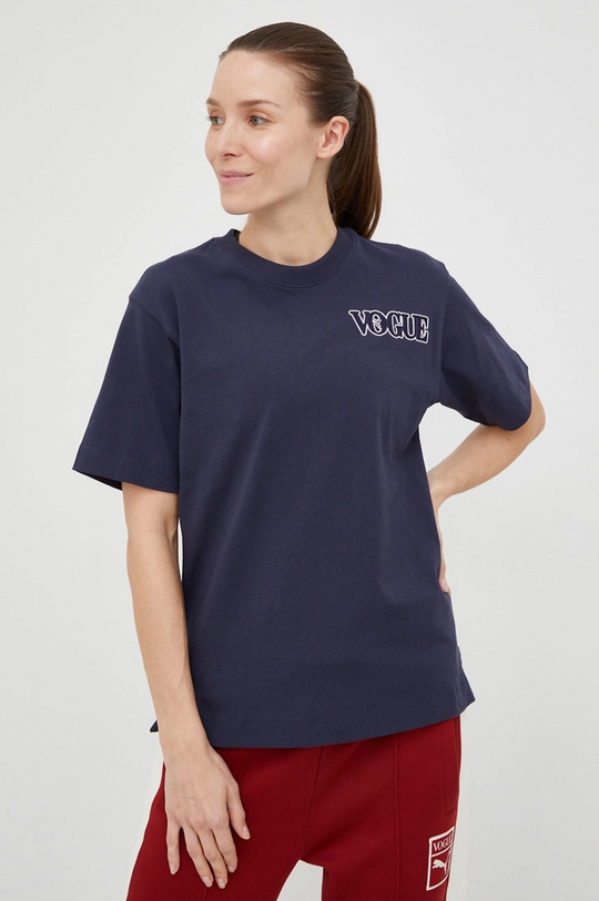 bleumarin Puma tricou din bumbac X Vogue