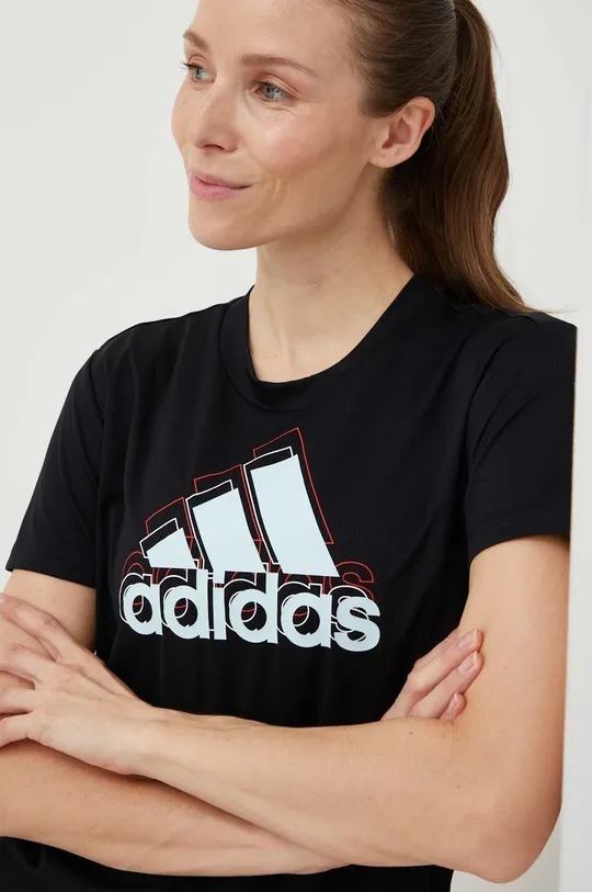 črna Kratka majica za tek adidas Performance Brand Love