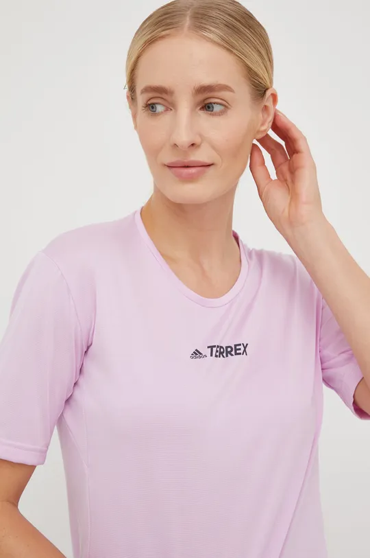 ροζ Αθλητικό μπλουζάκι adidas TERREX