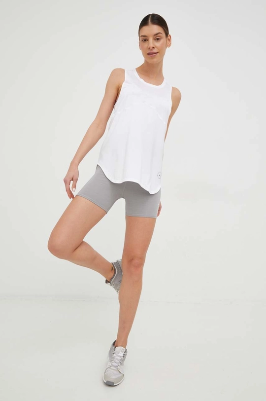 Top γιόγκα adidas by Stella McCartney Truestrength λευκό