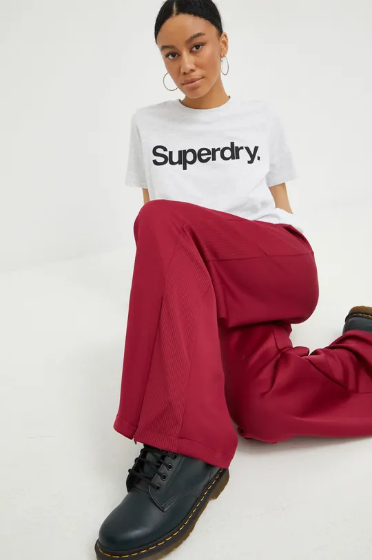 szary Superdry t-shirt
