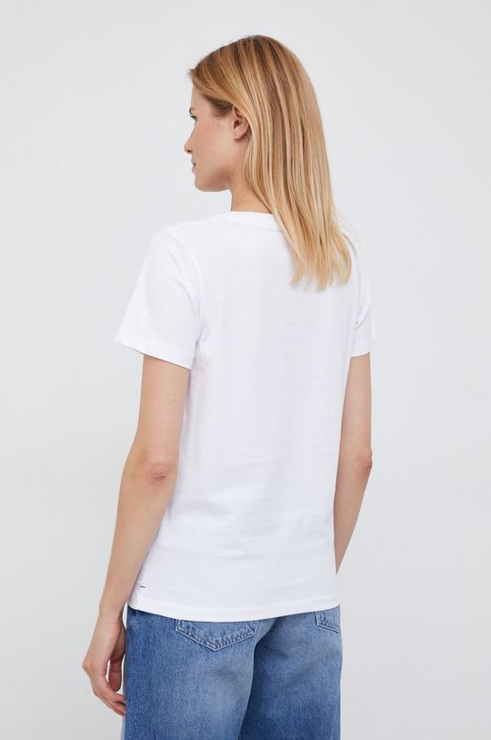 Bavlněné tričko Pepe Jeans bílá