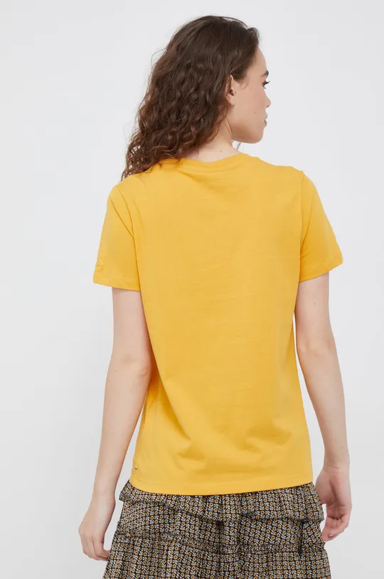 Βαμβακερό μπλουζάκι Pepe Jeans κίτρινο