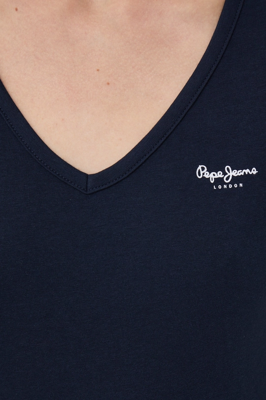 granatowy Pepe Jeans t-shirt bawełniany