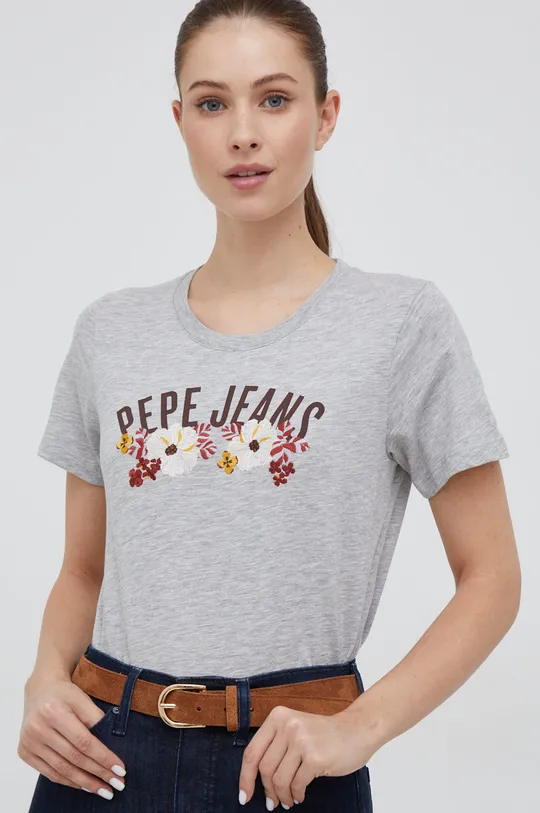 γκρί Μπλουζάκι Pepe Jeans