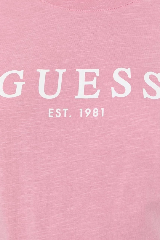 Βαμβακερό μπλουζάκι Guess Γυναικεία