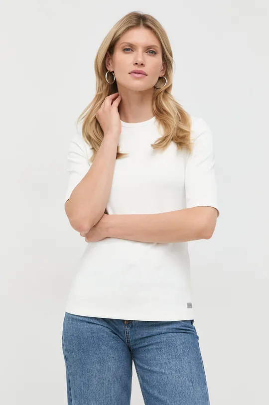 λευκό Μπλουζάκι Max Mara Leisure Γυναικεία