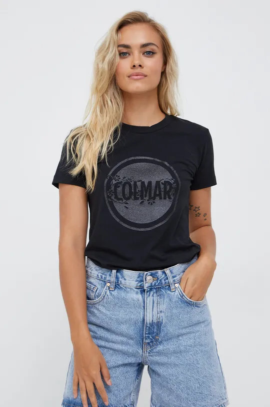 μαύρο Μπλουζάκι Colmar Γυναικεία