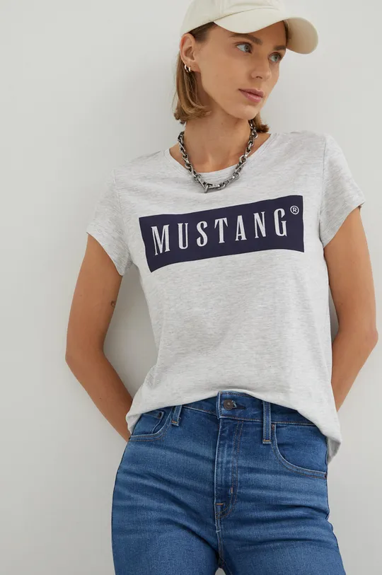 γκρί Μπλουζάκι Mustang