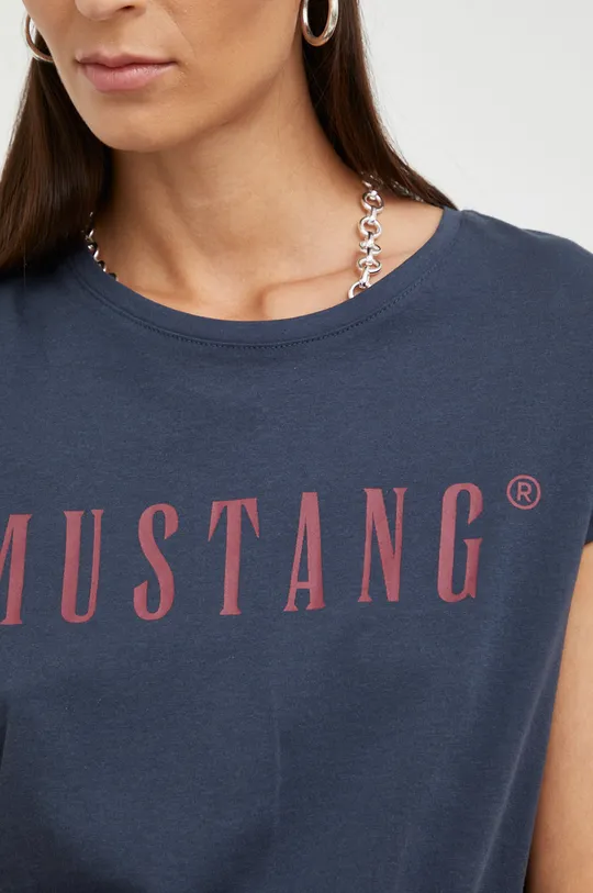 Βαμβακερό μπλουζάκι Mustang Γυναικεία
