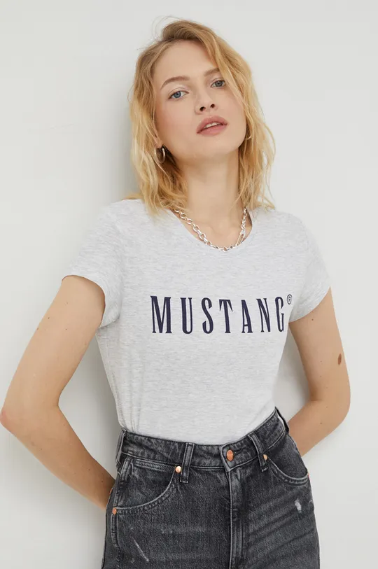 szary Mustang t-shirt Damski