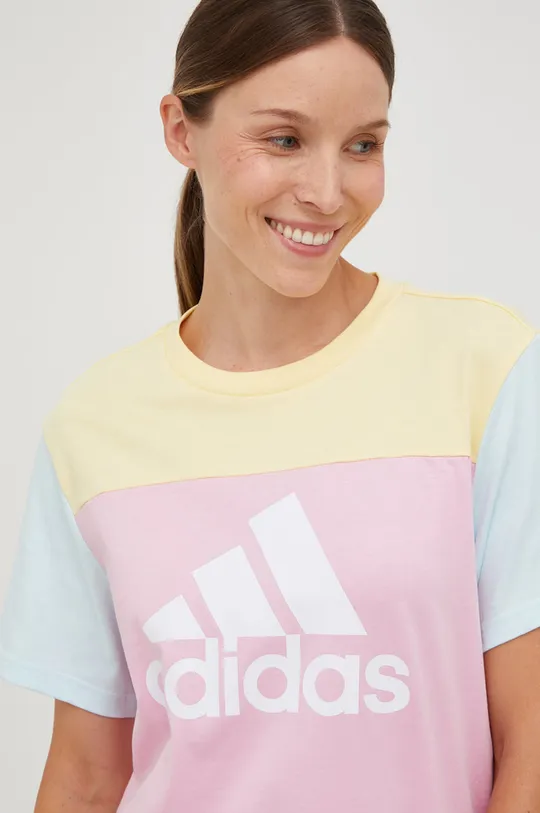Βαμβακερό μπλουζάκι adidas Γυναικεία