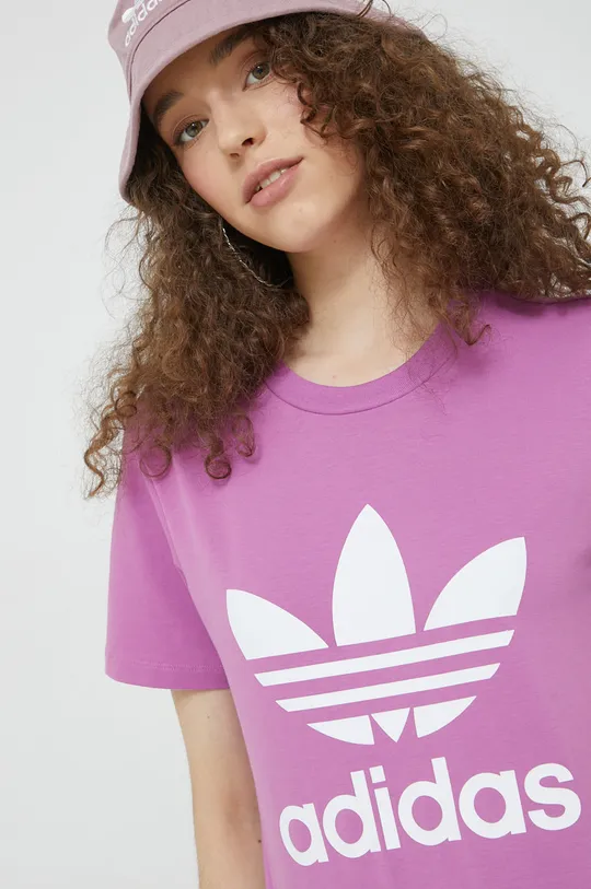 vijolična Kratka majica adidas Originals Ženski