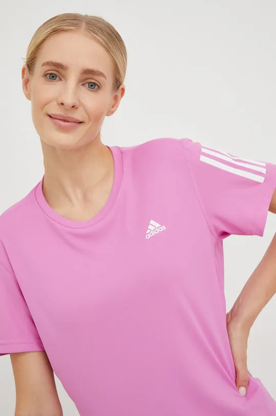 fioletowy adidas Performance t-shirt do biegania