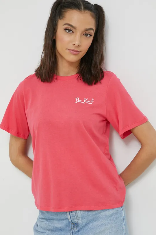 ροζ Βαμβακερό μπλουζάκι JDY
