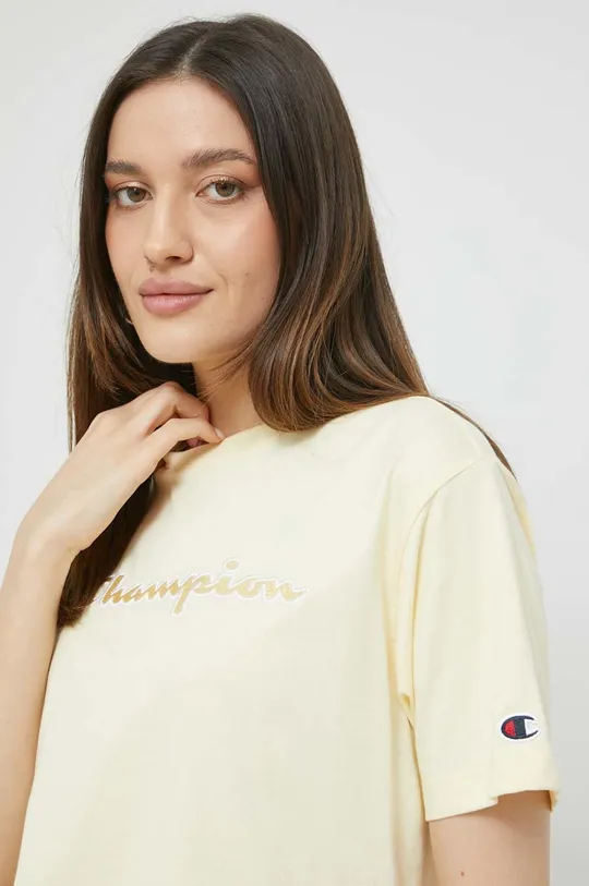 giallo Champion t-shirt in cotone