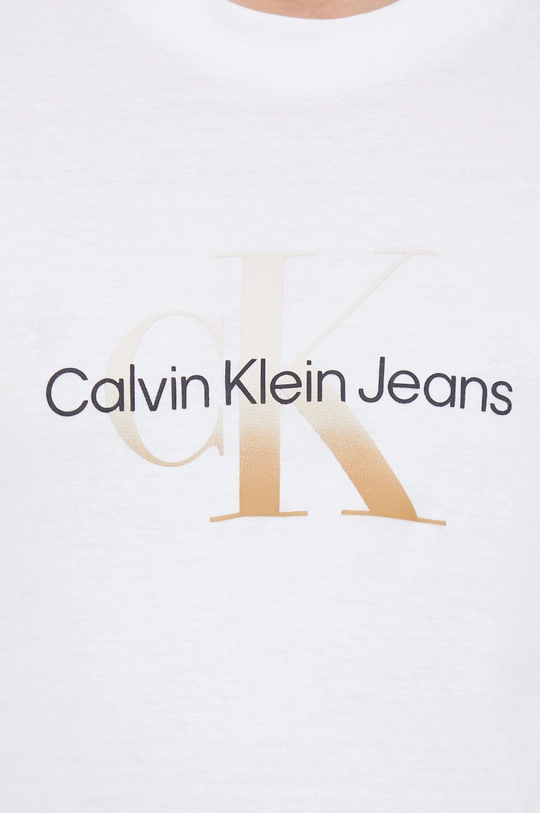 Βαμβακερό μπλουζάκι Calvin Klein Jeans Γυναικεία