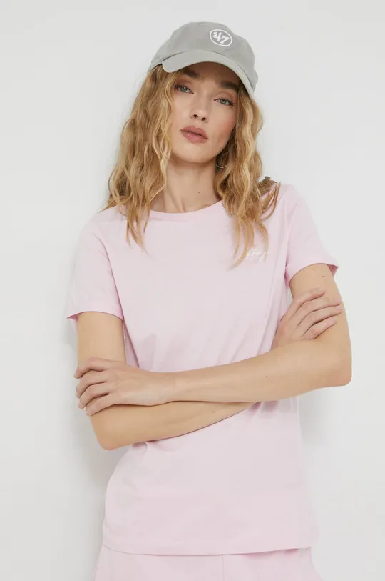 ροζ Βαμβακερό μπλουζάκι HUGO