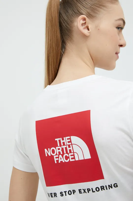 biela Bavlnené tričko The North Face Dámsky
