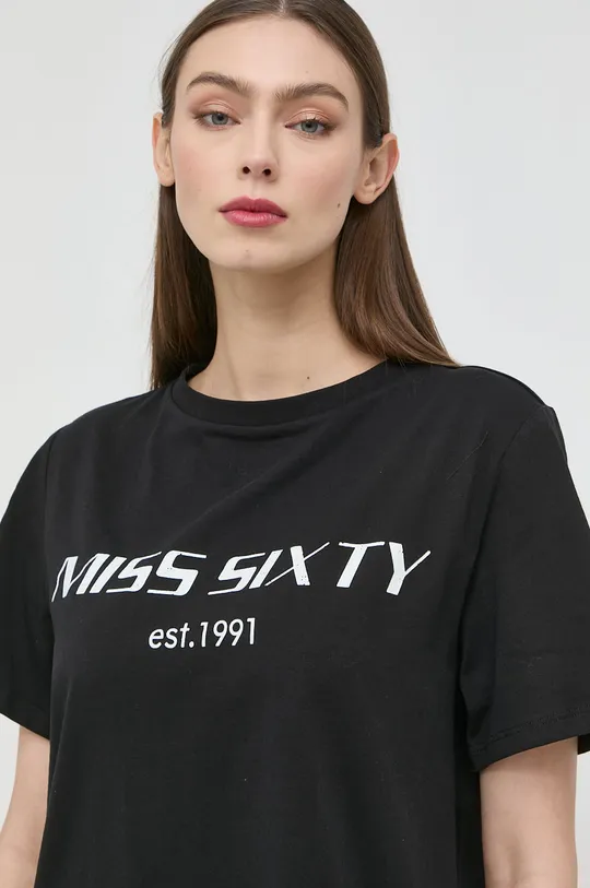 чорний Бавовняна футболка Miss Sixty Жіночий