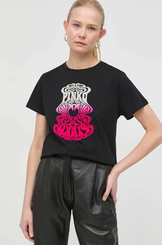 crna Pamučna majica Pinko Ženski