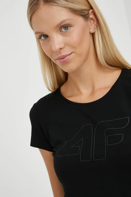 μαύρο Μπλουζάκι 4F