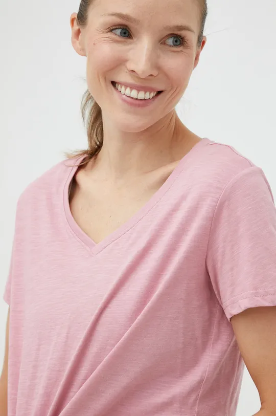 ροζ Βαμβακερό μπλουζάκι 4F