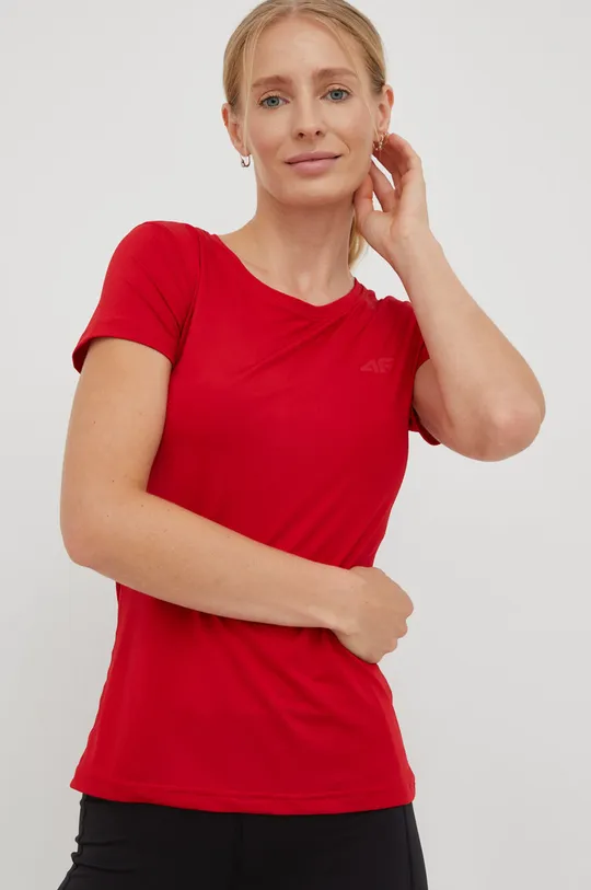 κόκκινο Μπλουζάκι προπόνησης 4F Γυναικεία