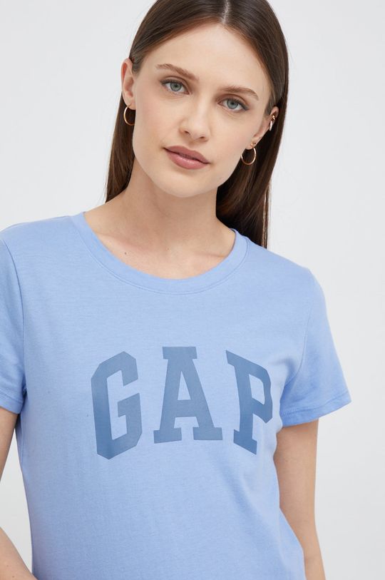 stalowy niebieski GAP t-shirt bawełniany Damski