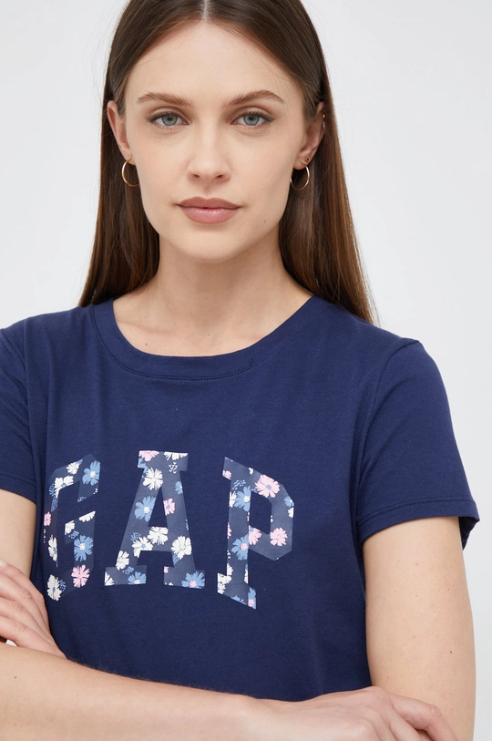 granatowy GAP t-shirt bawełniany