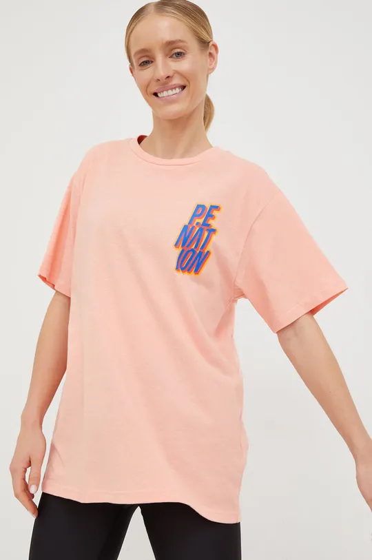 pomarańczowy P.E Nation t-shirt Damski