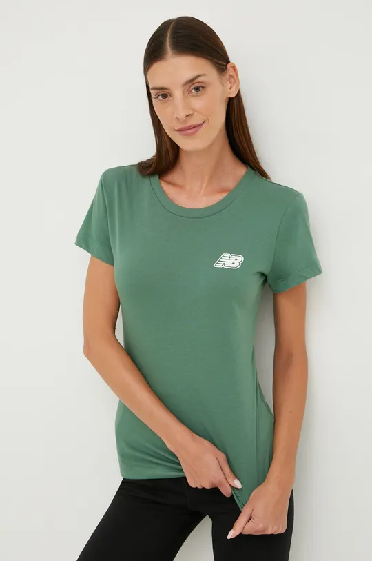 πράσινο Μπλουζάκι New Balance Γυναικεία