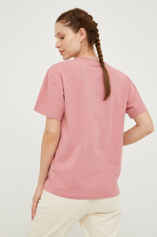 pink Napapijri cotton t-shirt