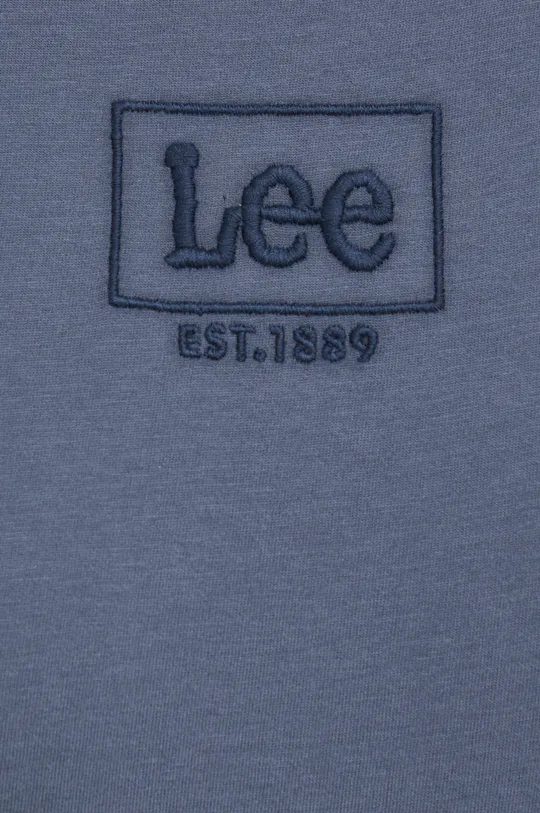 σκούρο μπλε Βαμβακερό μπλουζάκι Lee