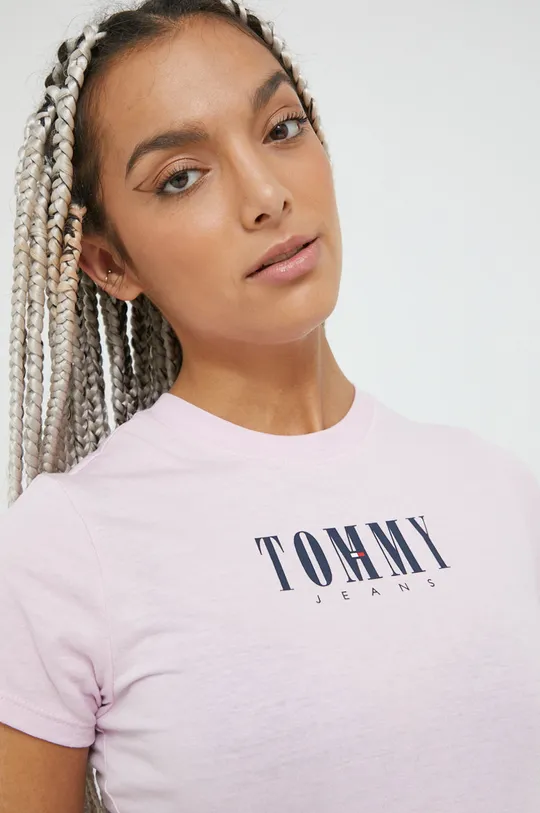 ροζ Μπλουζάκι Tommy Jeans
