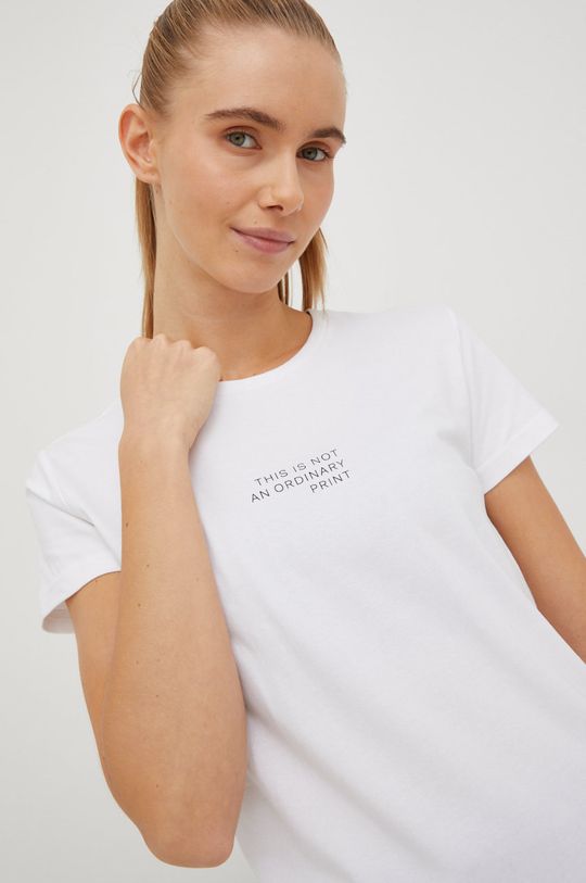 biały Outhorn t-shirt bawełniany