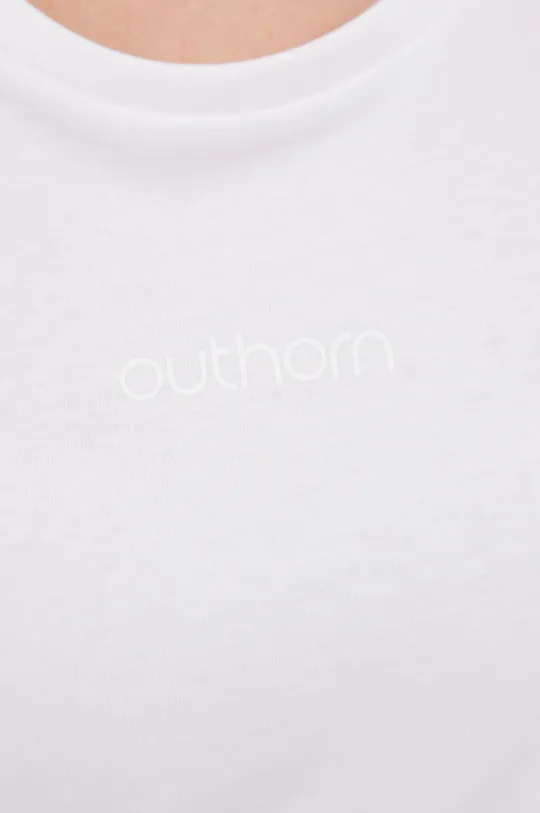 λευκό Βαμβακερό μπλουζάκι Outhorn