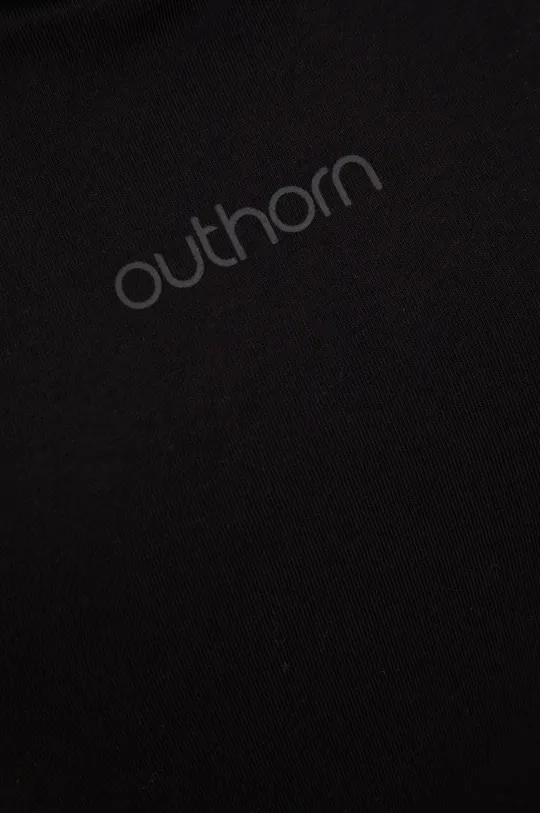 čierna Bavlnené tričko Outhorn