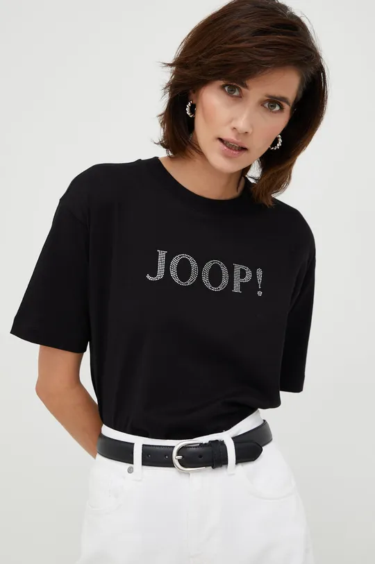 Bombažna kratka majica Joop! Ženski