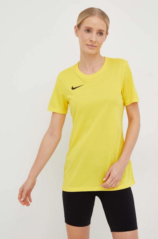 żółty Nike t-shirt treningowy Park VII Damski