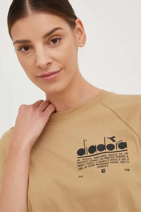 Хлопковая футболка Diadora Женский