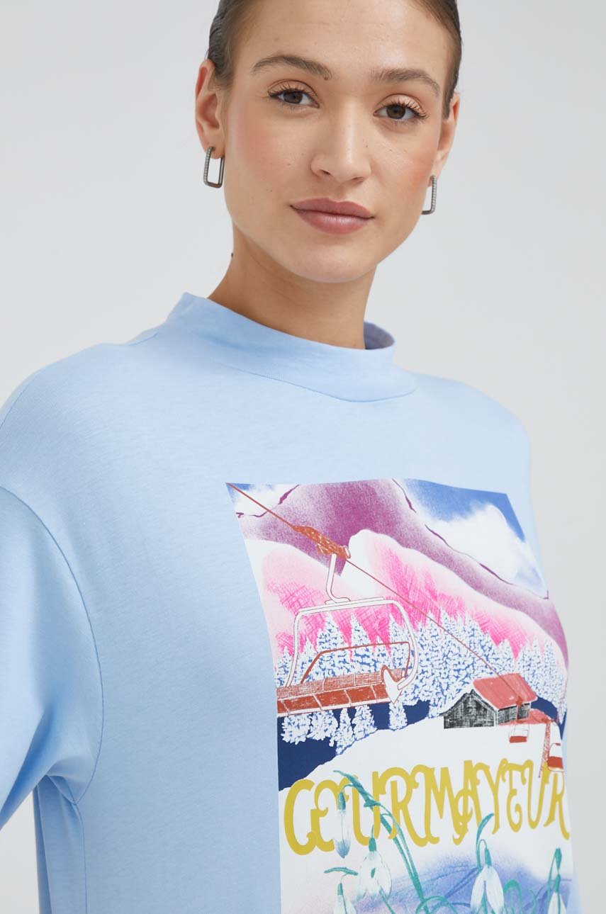 albastru deschis United Colors of Benetton tricou din bumbac