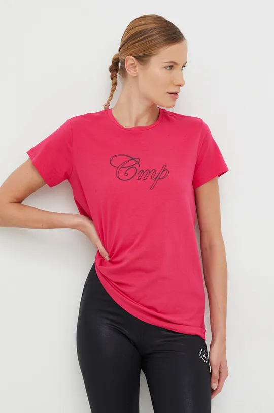 różowy CMP t-shirt Damski