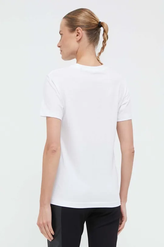 Βαμβακερό μπλουζάκι Jack Wolfskin λευκό