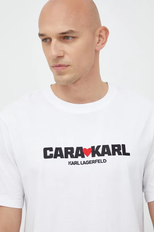 Pamučna majica Karl Lagerfeld Karl Lagerfeld x Cara Delevingne