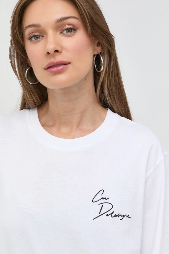 Karl Lagerfeld t-shirt bawełniany Karl Lagerfeld x Cara Delevingne