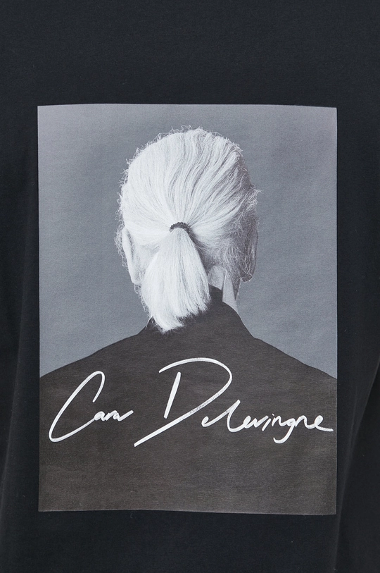 Karl Lagerfeld t-shirt bawełniany Karl Lagerfeld x Cara Delevingne