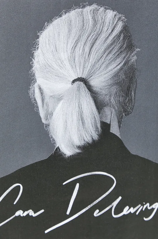 Karl Lagerfeld pamut póló Karl Lagerfeld X Cara Delevingne